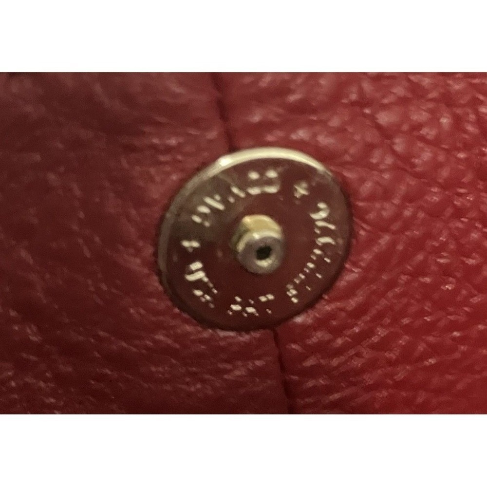 COACH Rich Red Tumbled Leather Three Compartment Vintage‎ Hobo Shoulder Bag - Picture 8 of 11